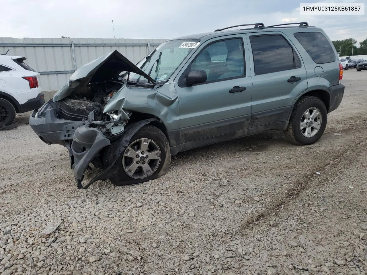 2005 Ford Escape Xlt VIN: 1FMYU03125KB61887 Lot: 63092074