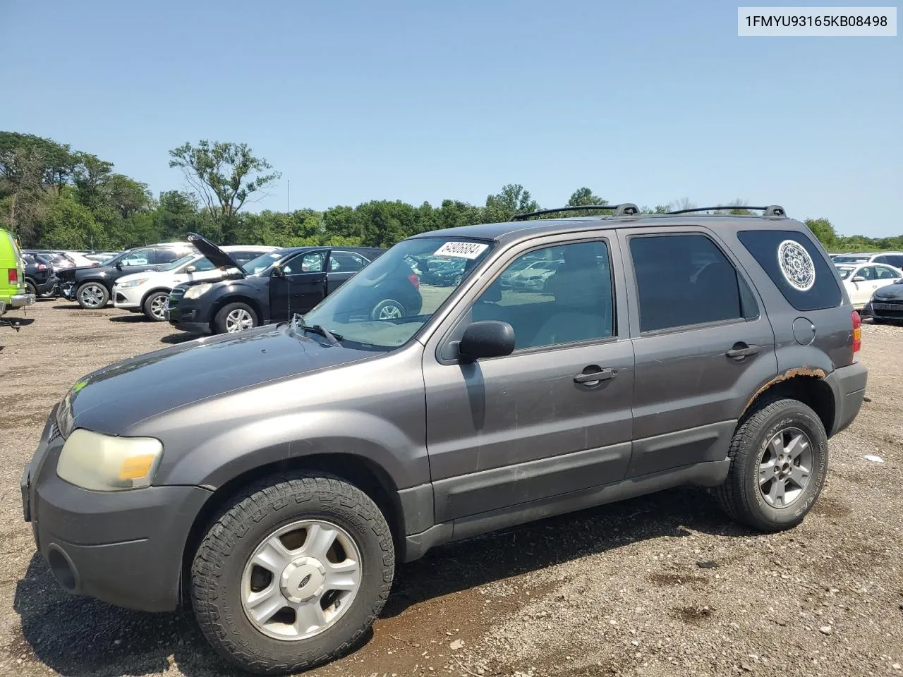 2005 Ford Escape Xlt VIN: 1FMYU93165KB08498 Lot: 64906884