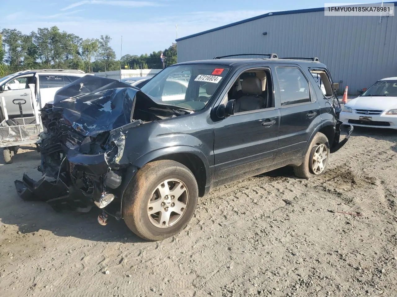 2005 Ford Escape Limited VIN: 1FMYU04185KA78981 Lot: 67216924