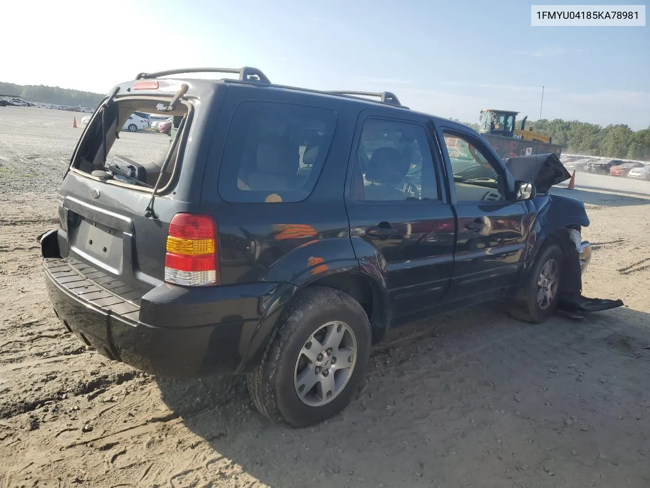 2005 Ford Escape Limited VIN: 1FMYU04185KA78981 Lot: 67216924