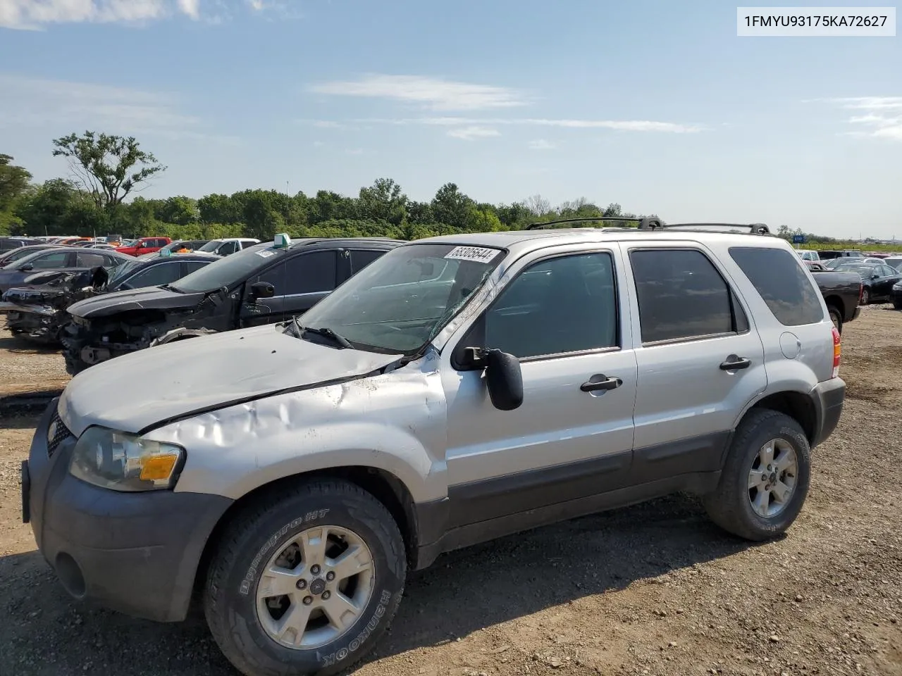 2005 Ford Escape Xlt VIN: 1FMYU93175KA72627 Lot: 68305644