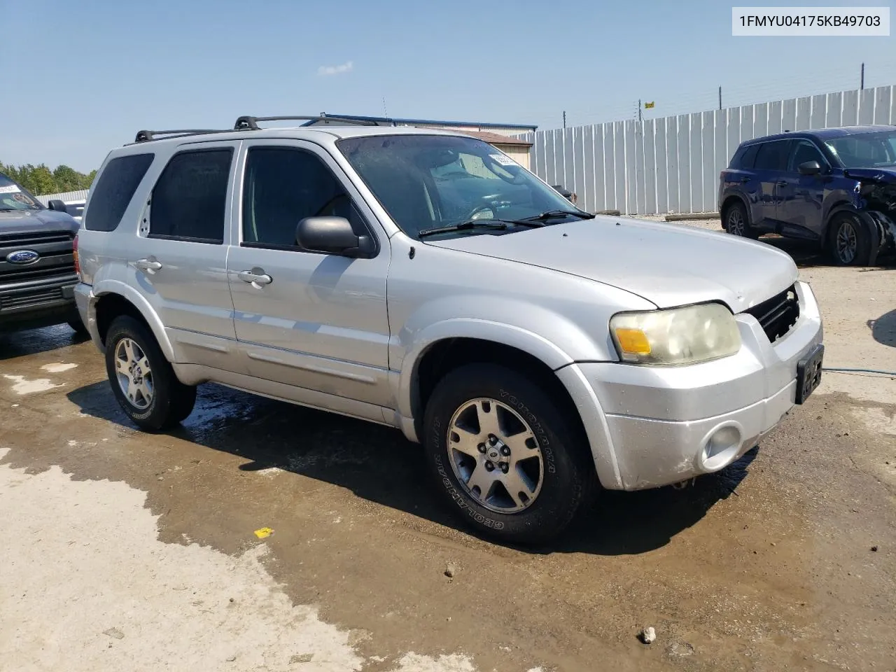 2005 Ford Escape Limited VIN: 1FMYU04175KB49703 Lot: 68937284