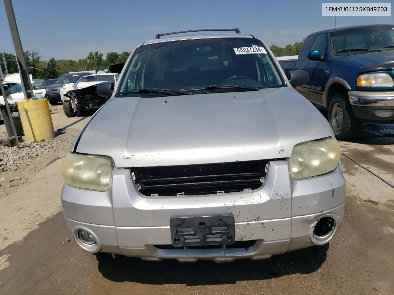 2005 Ford Escape Limited VIN: 1FMYU04175KB49703 Lot: 68937284