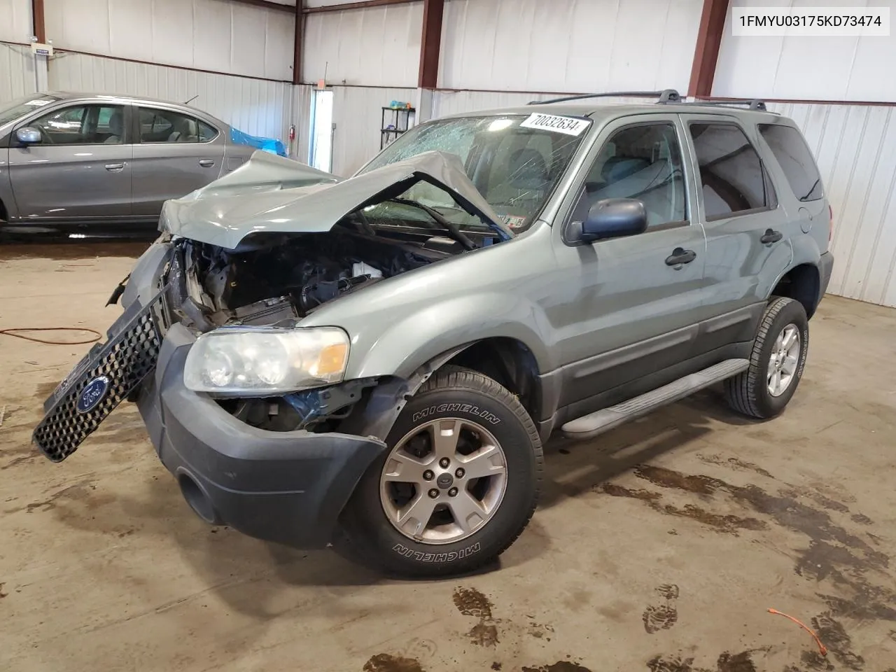 2005 Ford Escape Xlt VIN: 1FMYU03175KD73474 Lot: 70032634