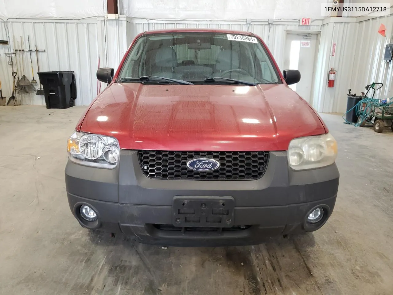 2005 Ford Escape Xlt VIN: 1FMYU93115DA12718 Lot: 70236964