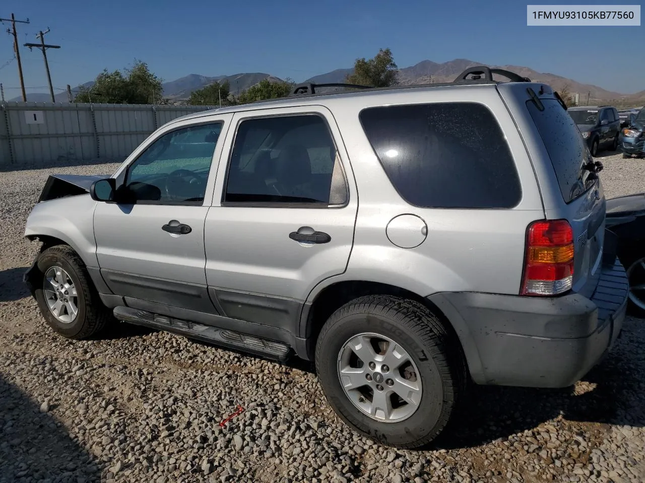 2005 Ford Escape Xlt VIN: 1FMYU93105KB77560 Lot: 70259924