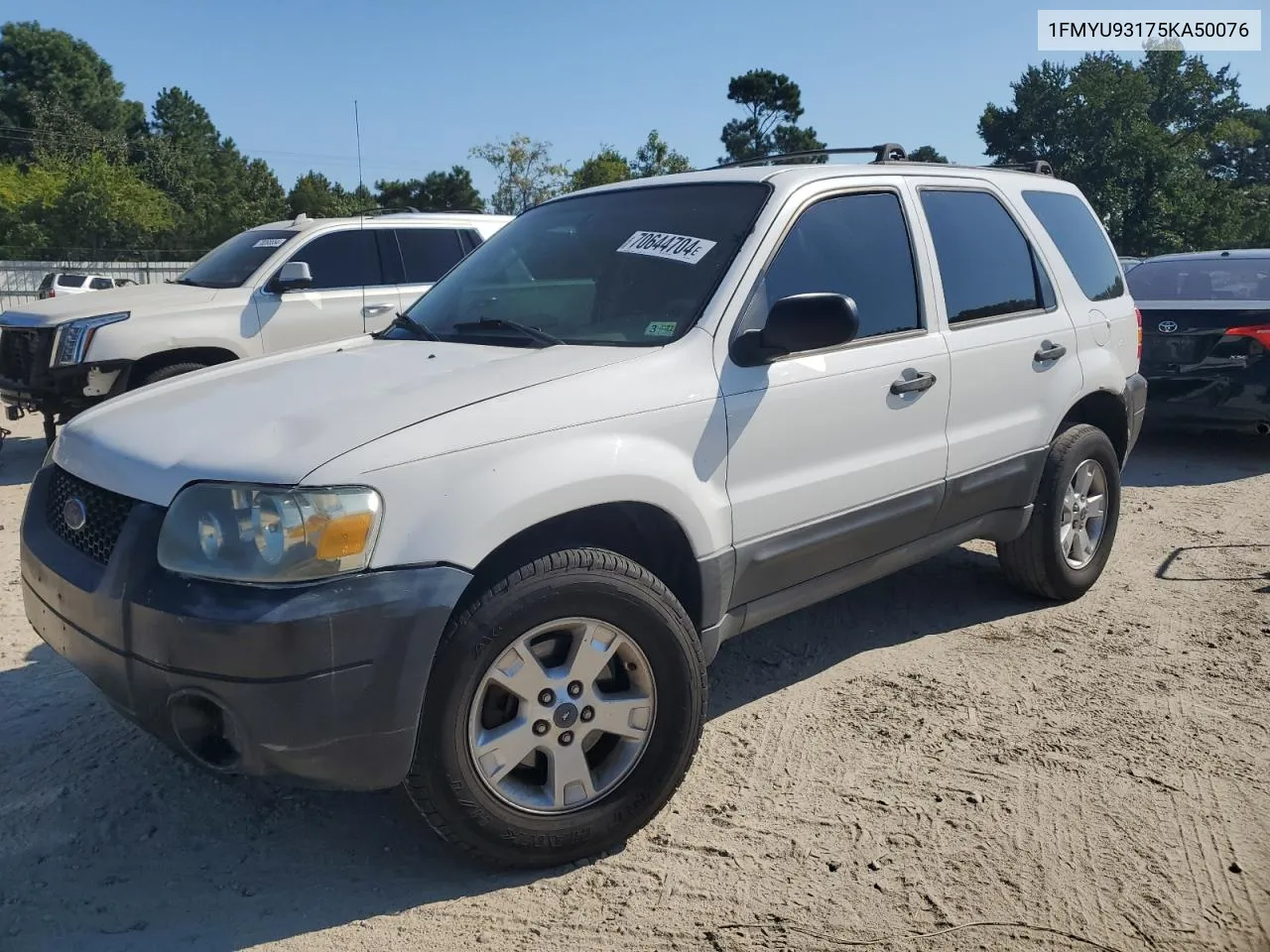 2005 Ford Escape Xlt VIN: 1FMYU93175KA50076 Lot: 70644704