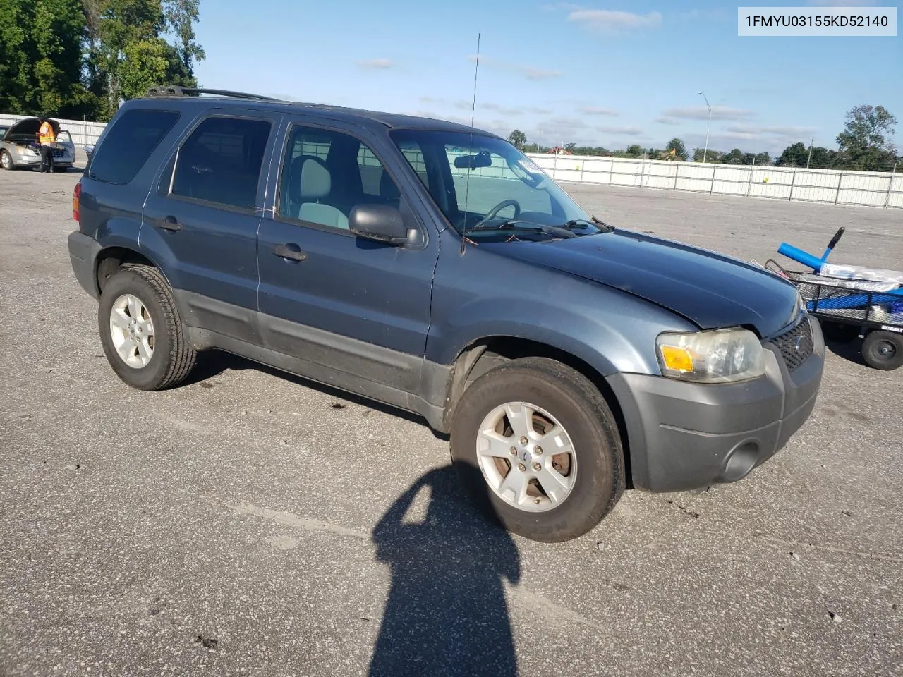 2005 Ford Escape Xlt VIN: 1FMYU03155KD52140 Lot: 71283024