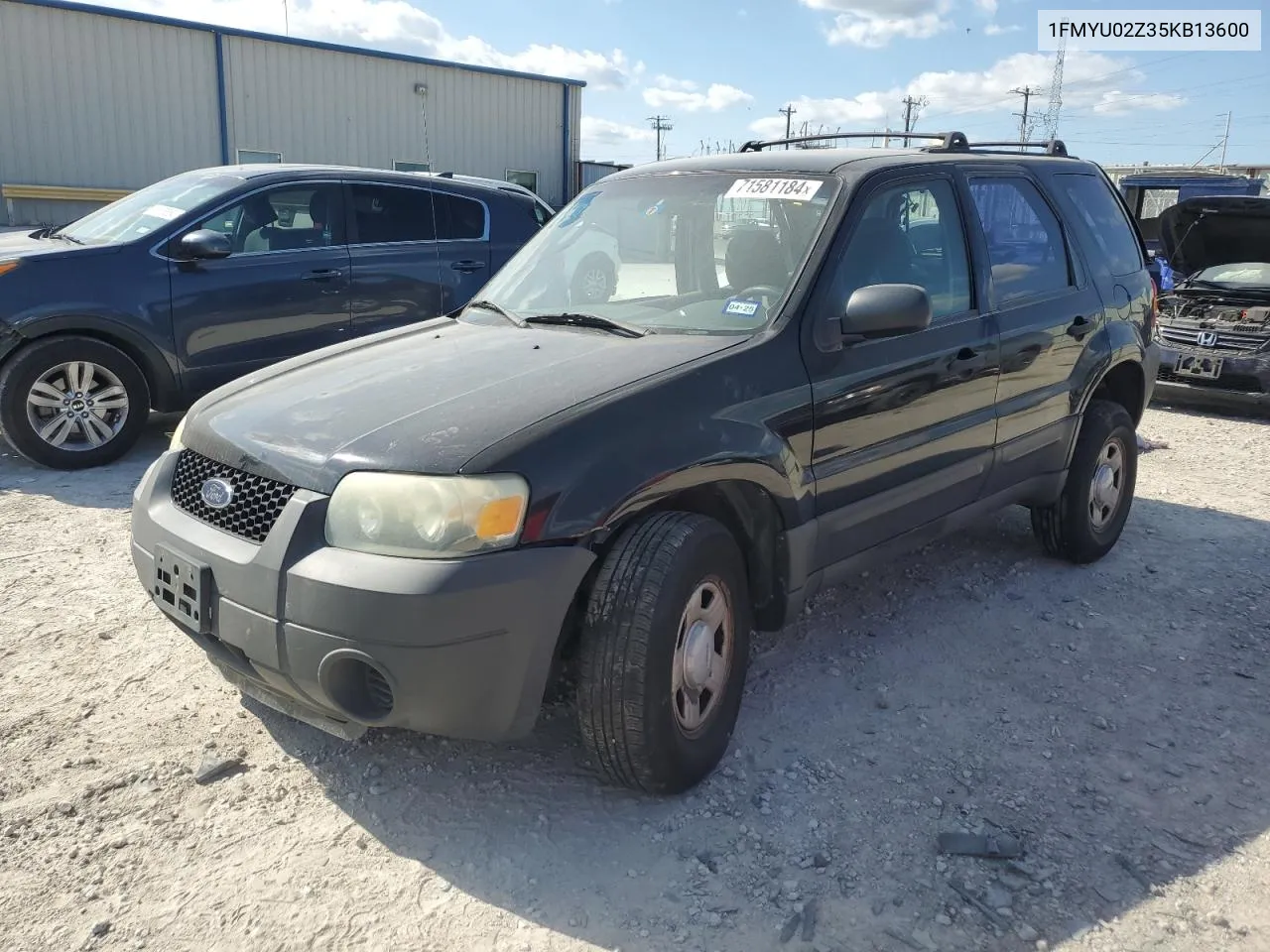 2005 Ford Escape Xls VIN: 1FMYU02Z35KB13600 Lot: 71581184