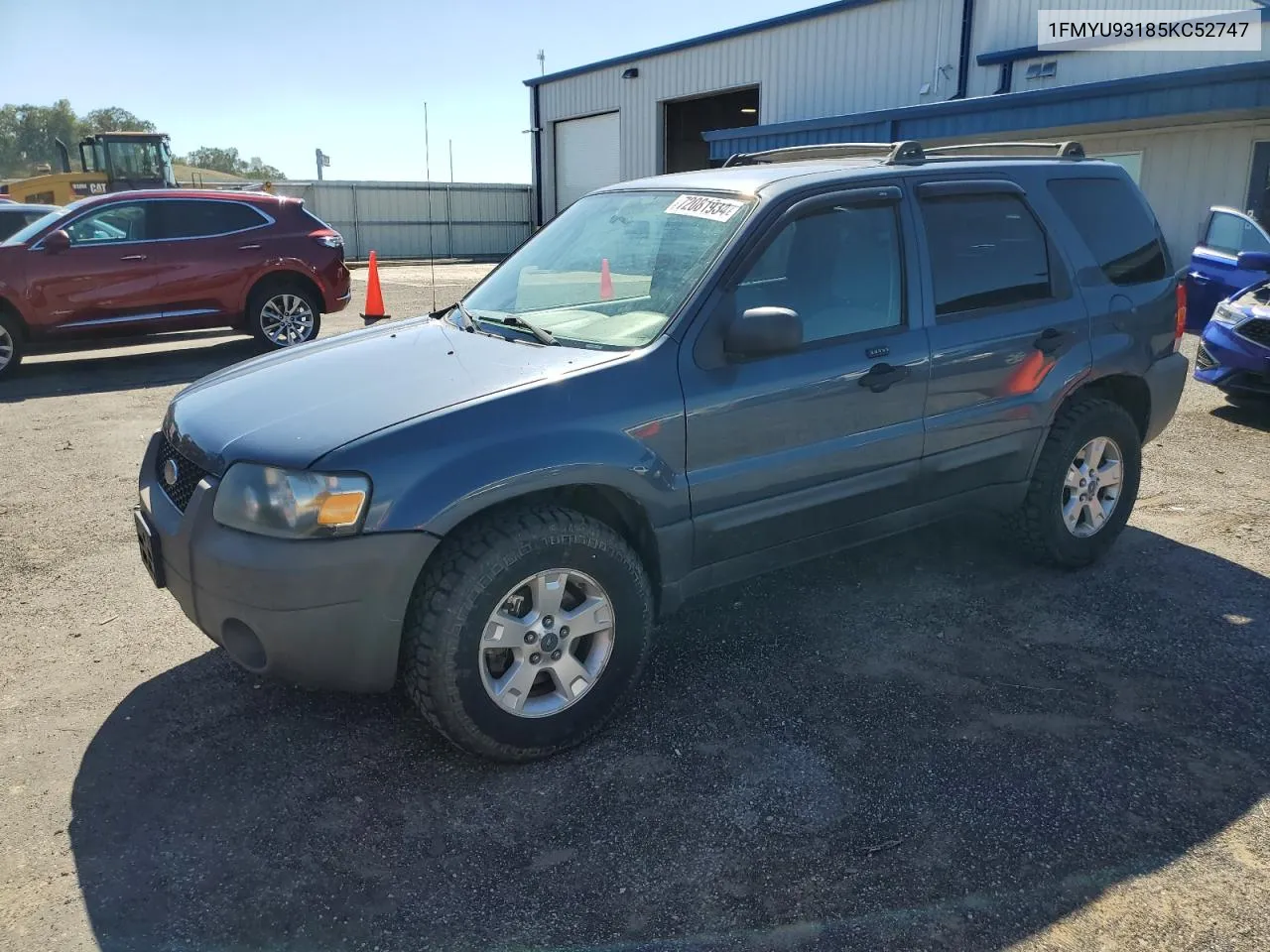 2005 Ford Escape Xlt VIN: 1FMYU93185KC52747 Lot: 72081934