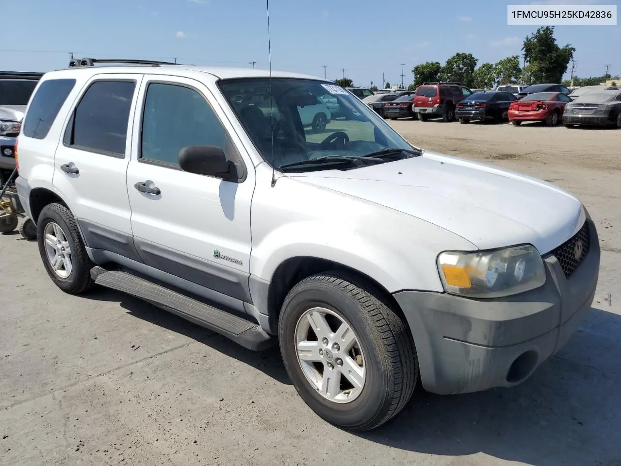 2005 Ford Escape Hev VIN: 1FMCU95H25KD42836 Lot: 72211294