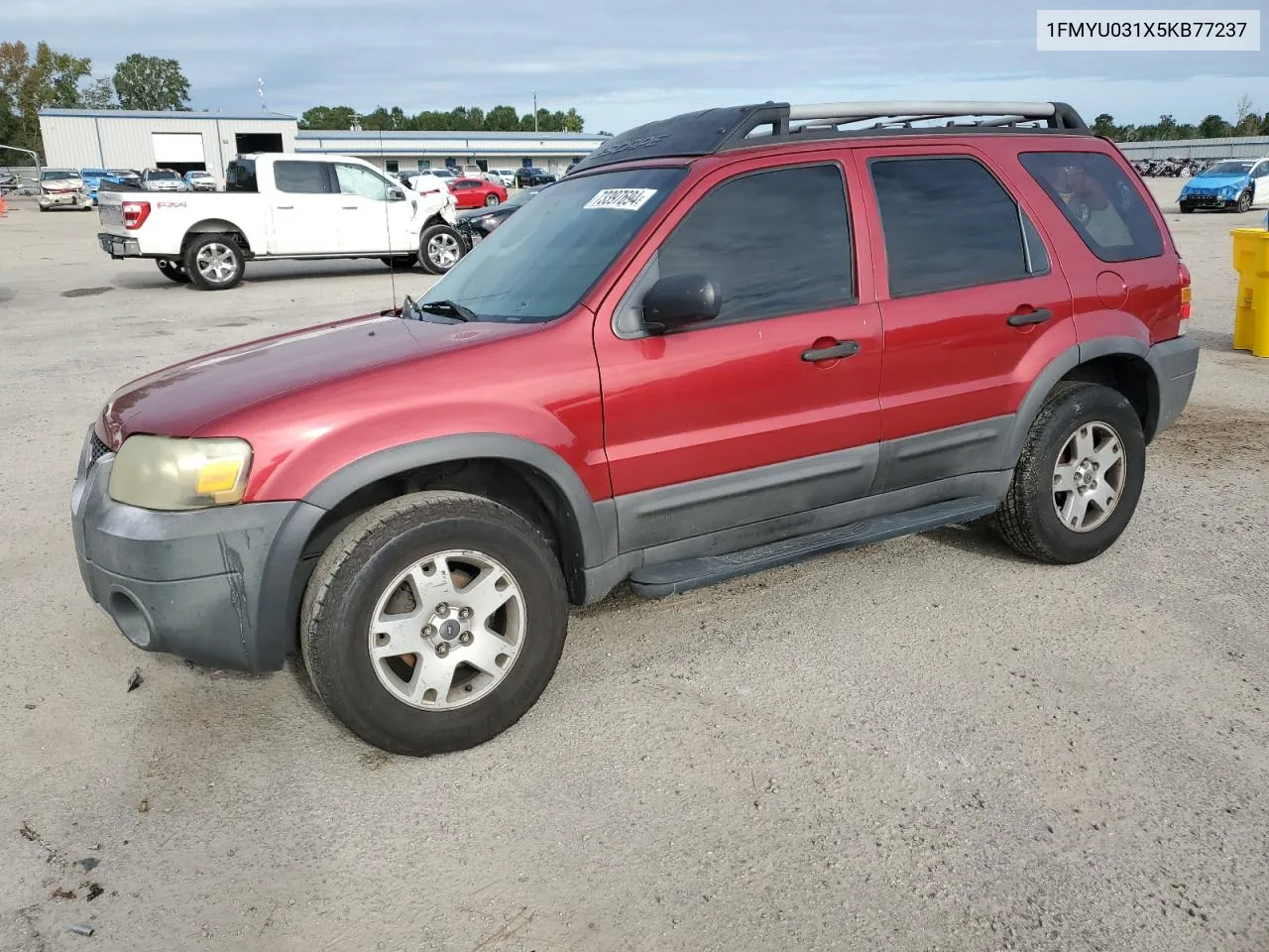 2005 Ford Escape Xlt VIN: 1FMYU031X5KB77237 Lot: 73397694