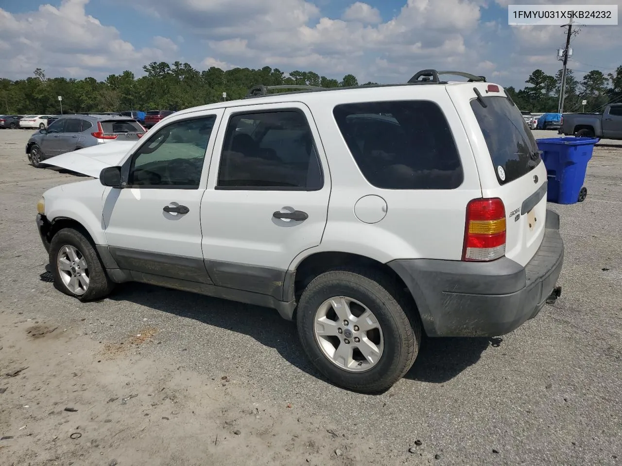 2005 Ford Escape Xlt VIN: 1FMYU031X5KB24232 Lot: 74798104