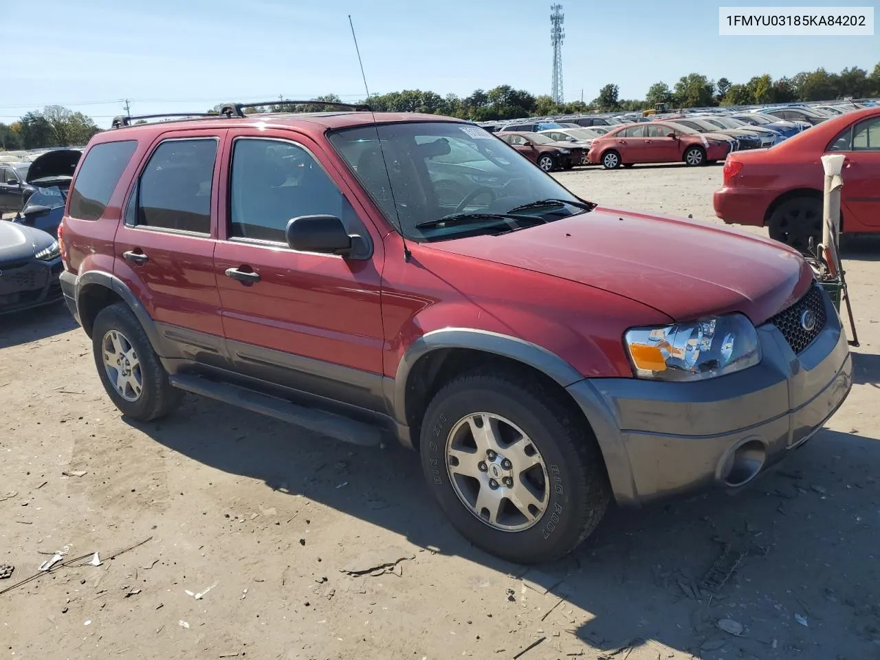 2005 Ford Escape Xlt VIN: 1FMYU03185KA84202 Lot: 75138074