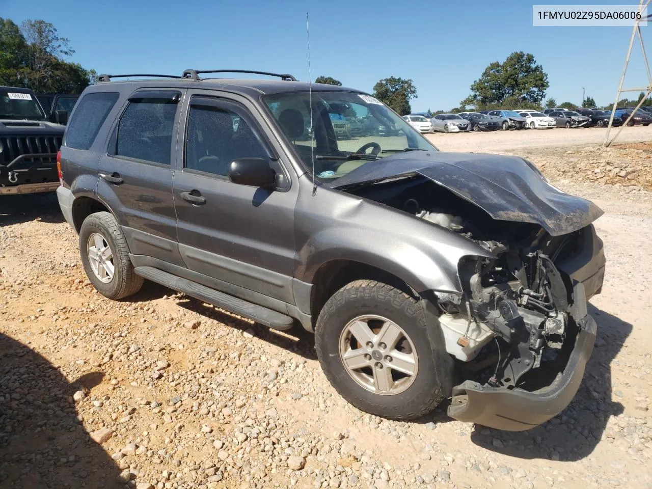 2005 Ford Escape Xls VIN: 1FMYU02Z95DA06006 Lot: 75274594