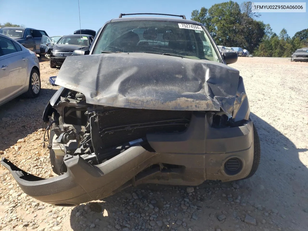 2005 Ford Escape Xls VIN: 1FMYU02Z95DA06006 Lot: 75274594