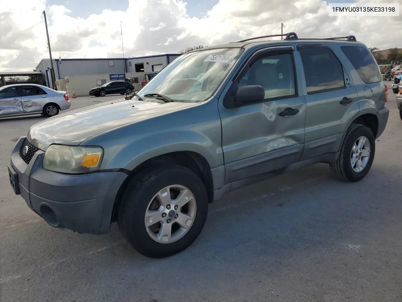 2005 Ford Escape Xlt VIN: 1FMYU03135KE33198 Lot: 75321764