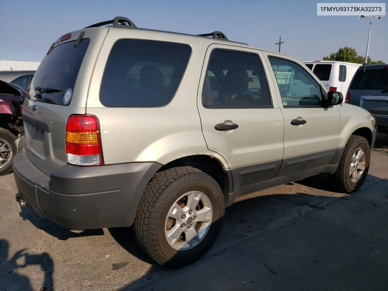 2005 Ford Escape Xlt VIN: 1FMYU93175KA32273 Lot: 75501294