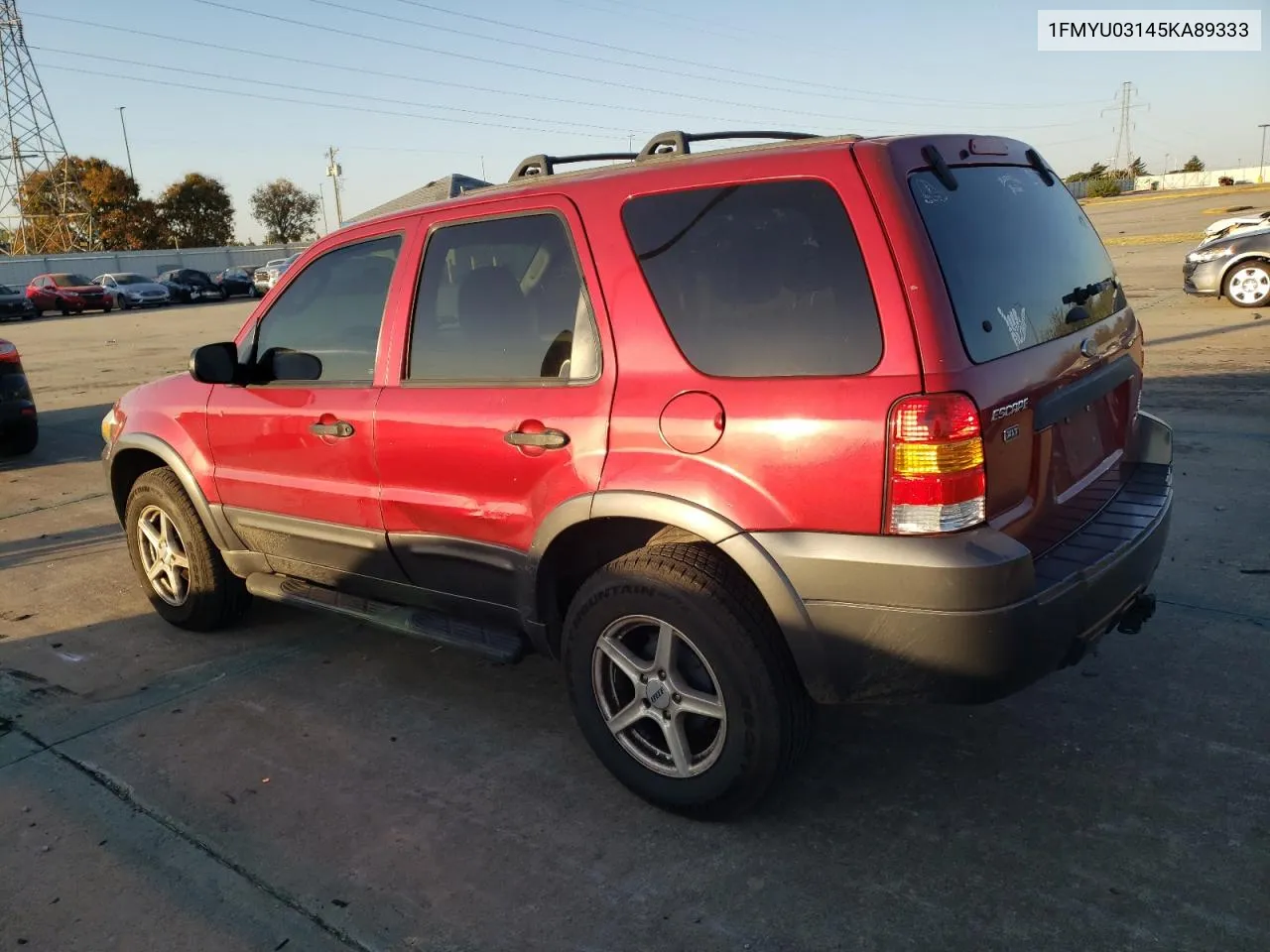 2005 Ford Escape Xlt VIN: 1FMYU03145KA89333 Lot: 75938484