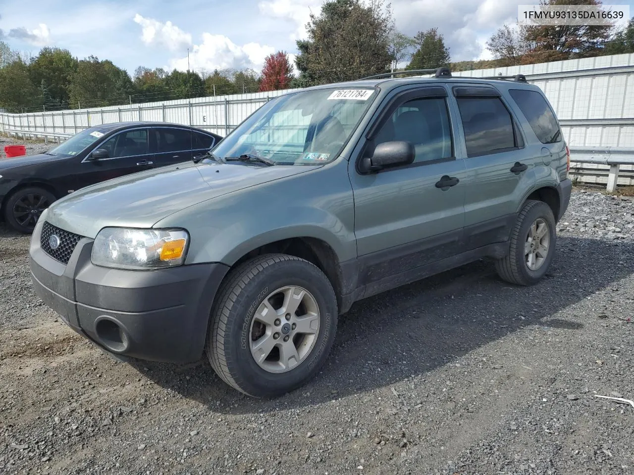 2005 Ford Escape Xlt VIN: 1FMYU93135DA16639 Lot: 76121784