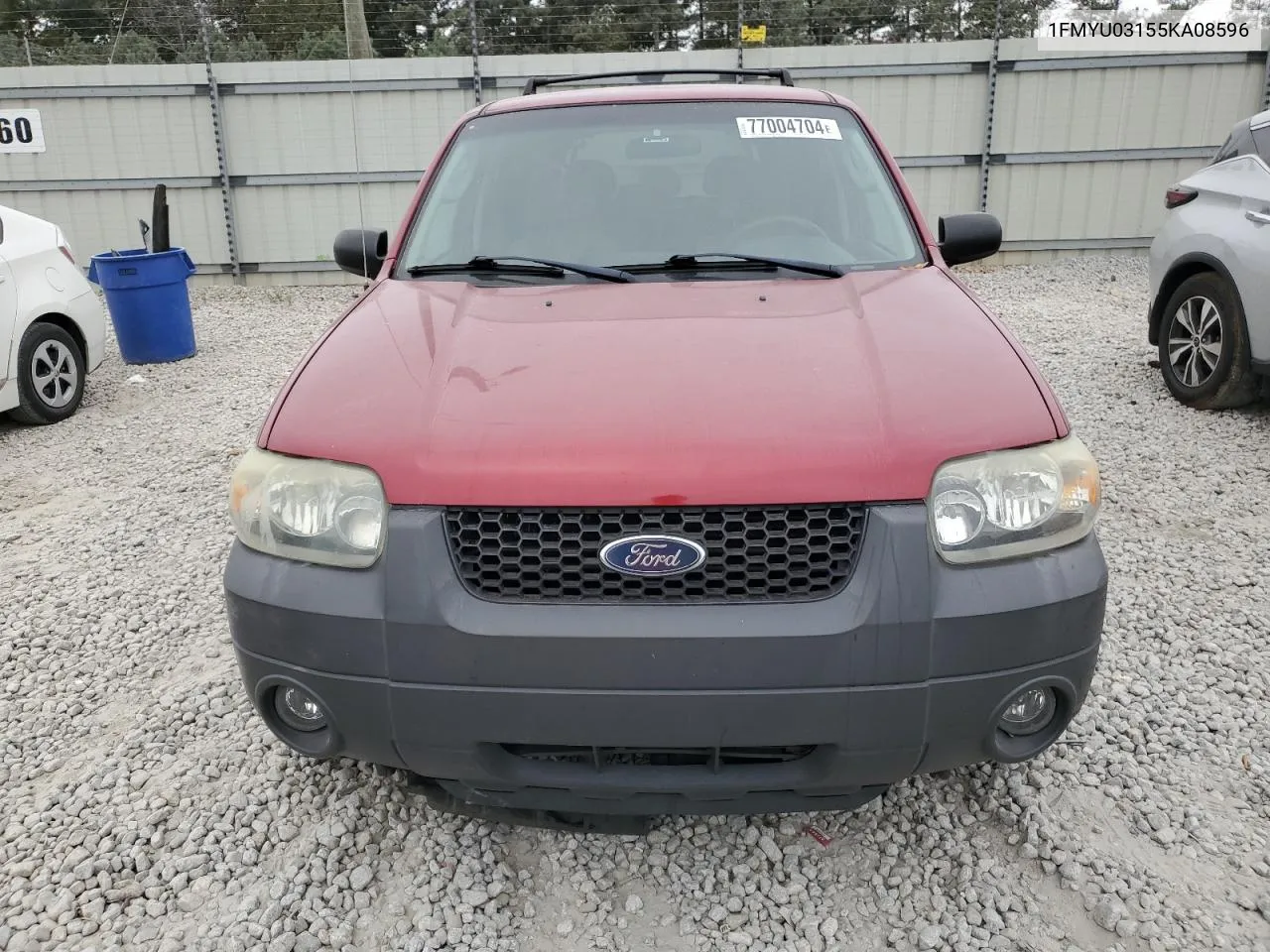 2005 Ford Escape Xlt VIN: 1FMYU03155KA08596 Lot: 77004704