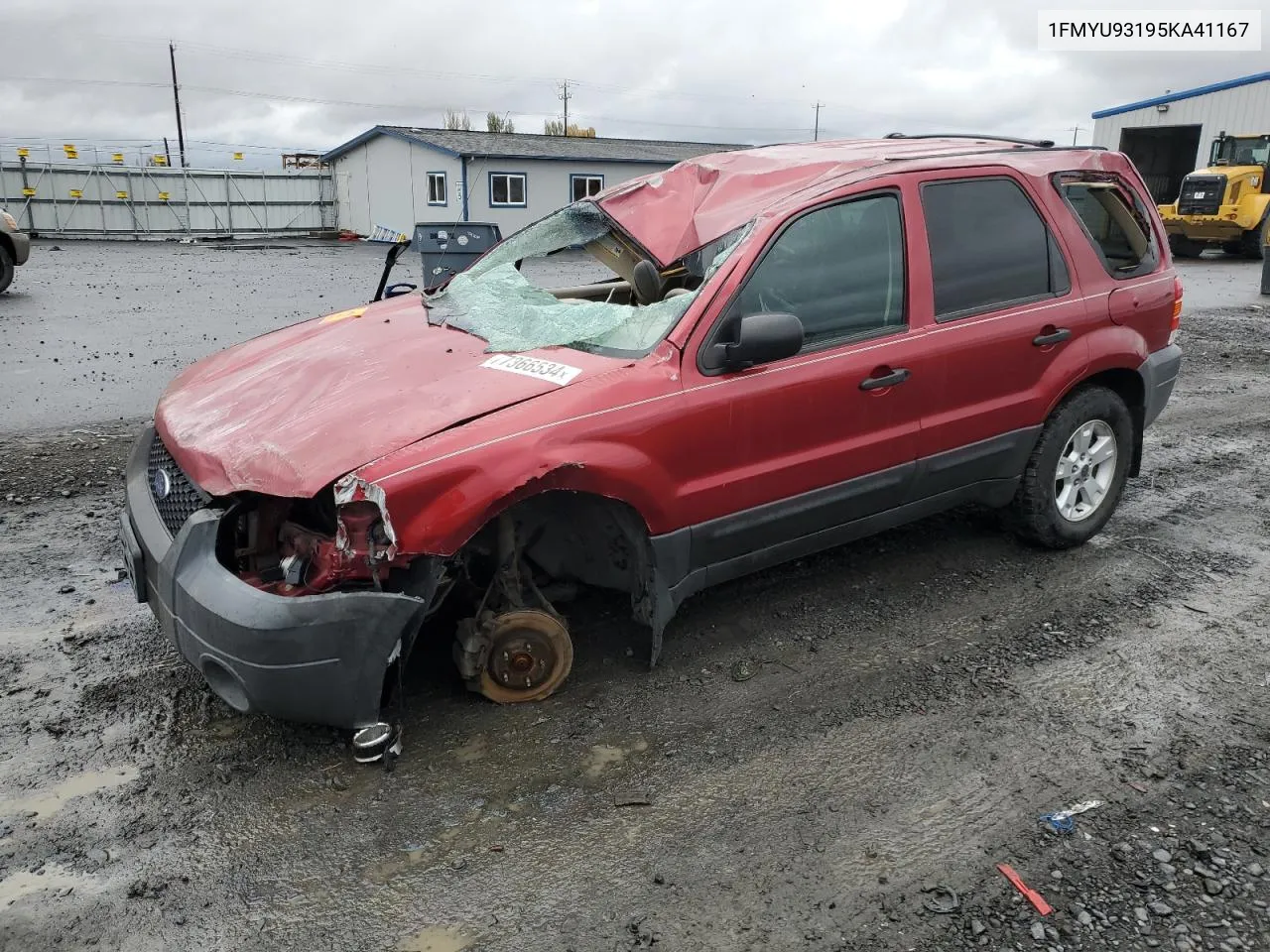 2005 Ford Escape Xlt VIN: 1FMYU93195KA41167 Lot: 77366534