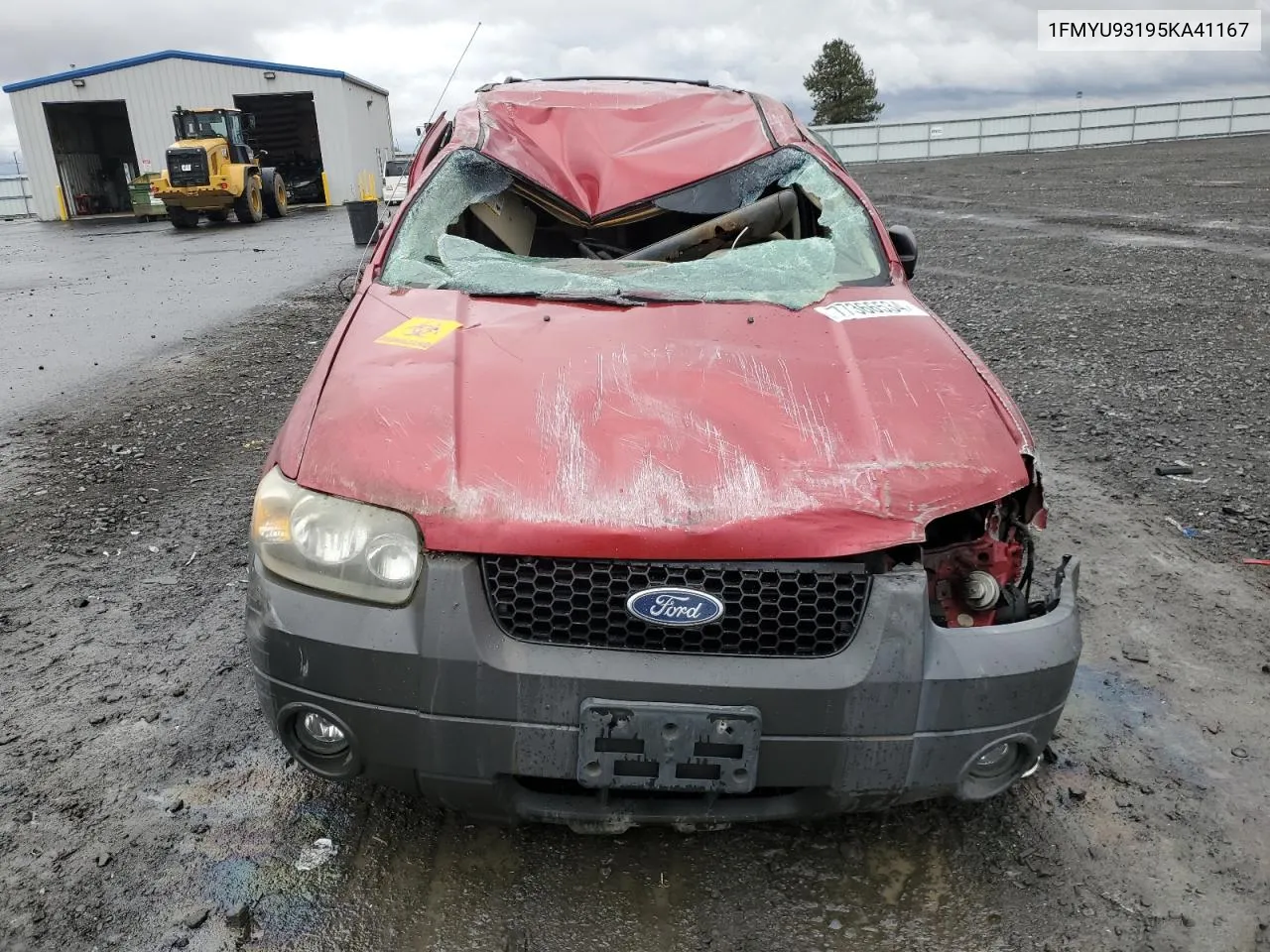 2005 Ford Escape Xlt VIN: 1FMYU93195KA41167 Lot: 77366534