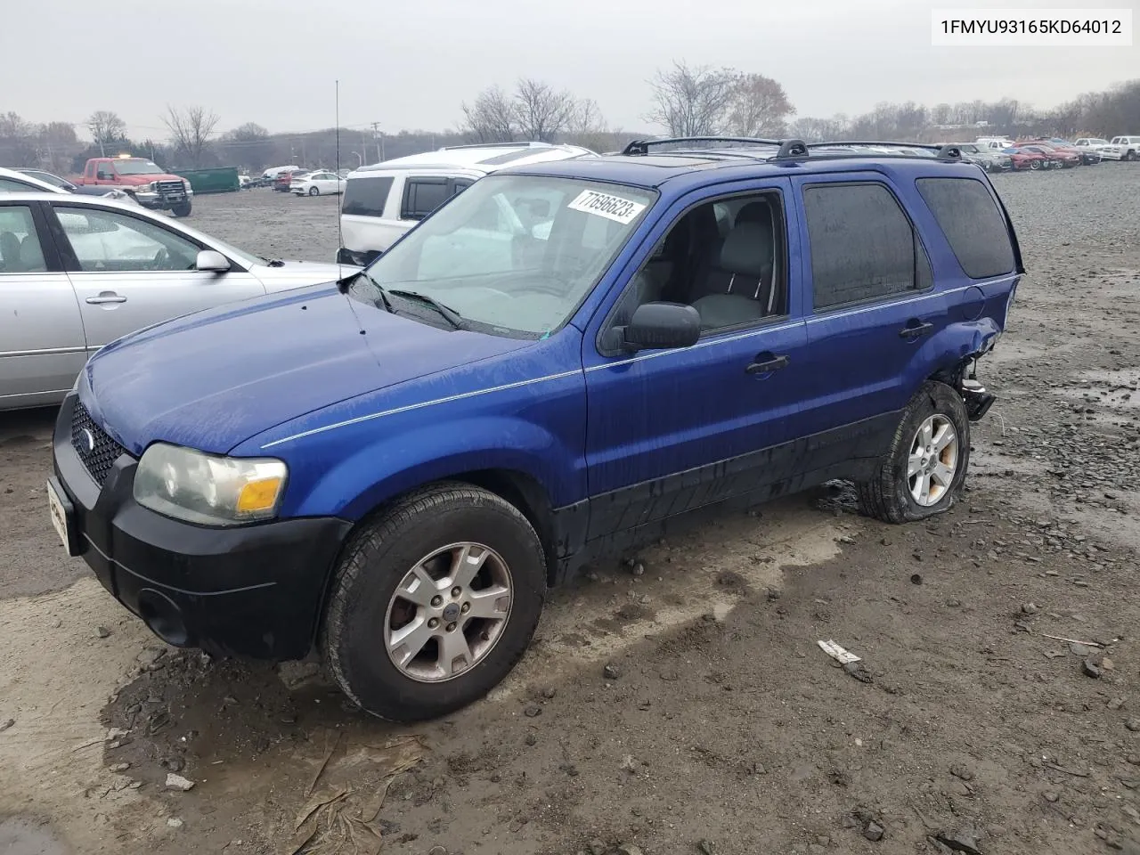 2005 Ford Escape Xlt VIN: 1FMYU93165KD64012 Lot: 77696623