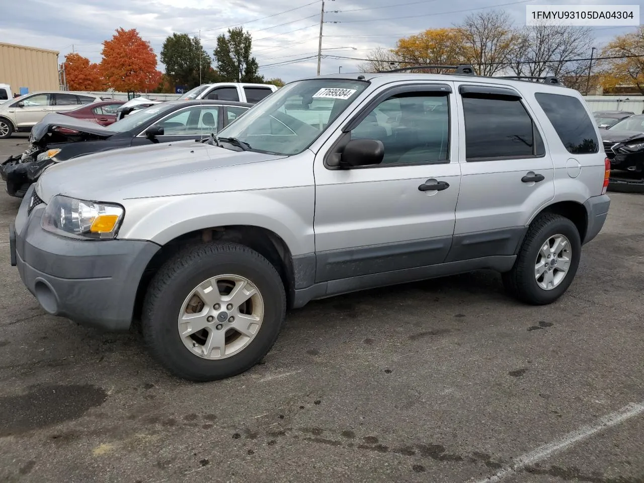 2005 Ford Escape Xlt VIN: 1FMYU93105DA04304 Lot: 77699384