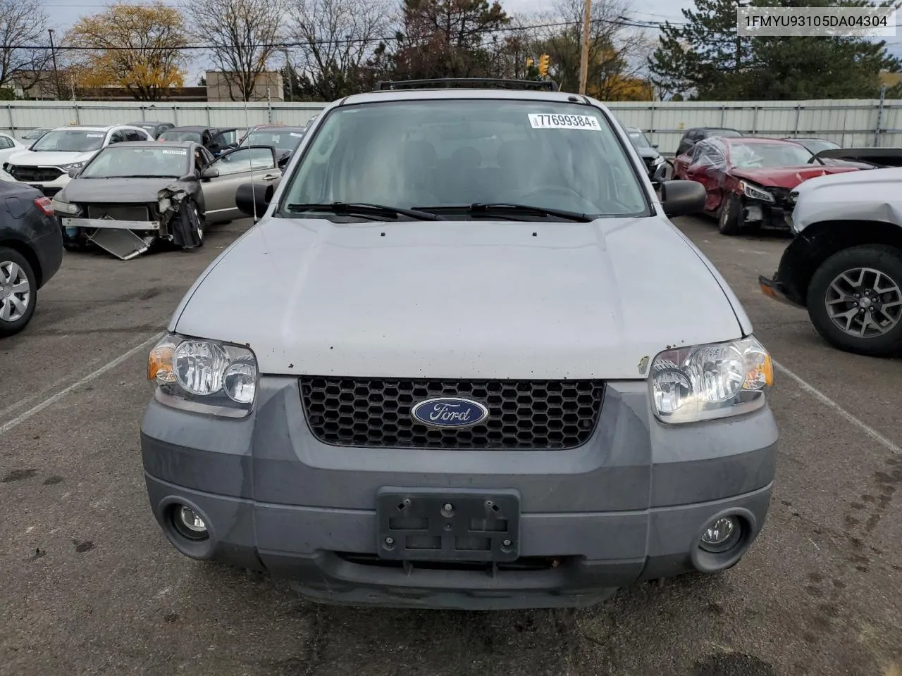 2005 Ford Escape Xlt VIN: 1FMYU93105DA04304 Lot: 77699384