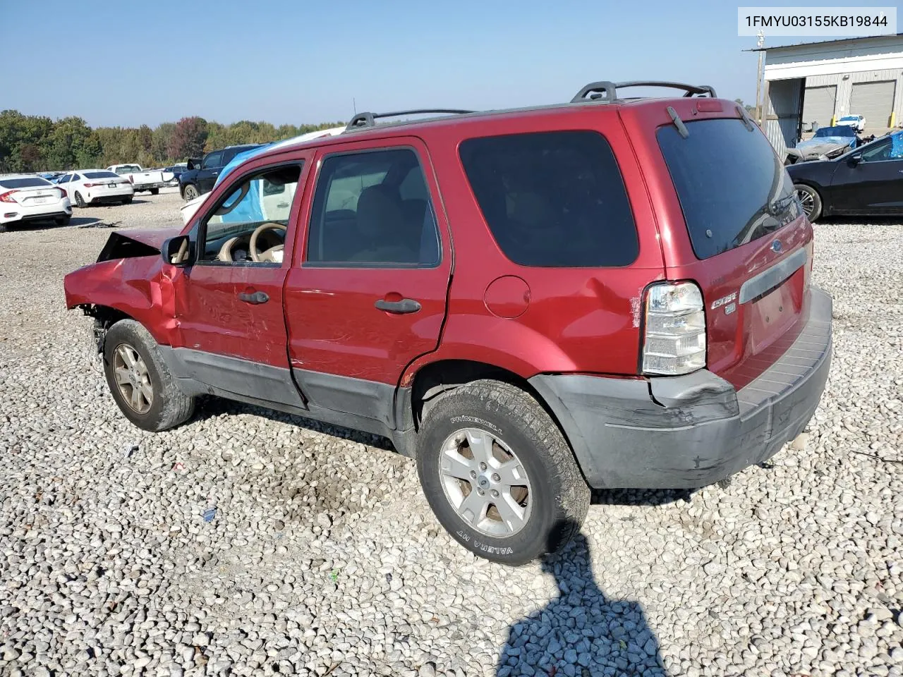 2005 Ford Escape Xlt VIN: 1FMYU03155KB19844 Lot: 77883544