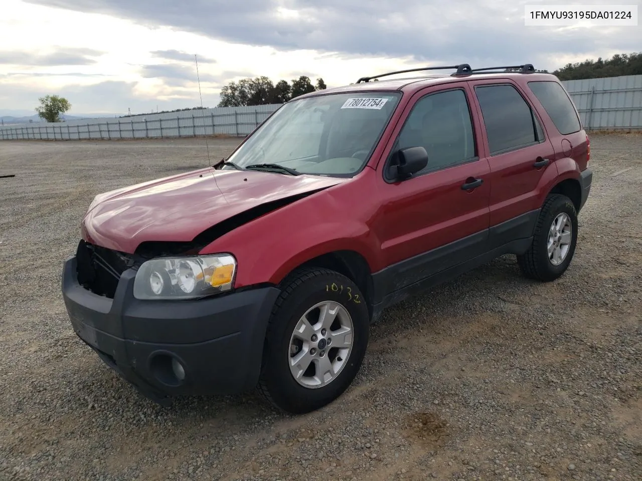 2005 Ford Escape Xlt VIN: 1FMYU93195DA01224 Lot: 78012754