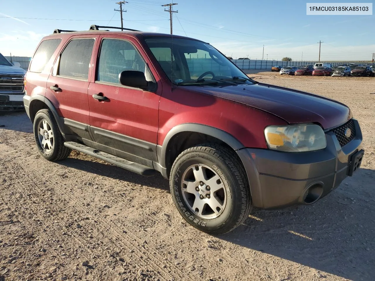 2005 Ford Escape Xlt VIN: 1FMCU03185KA85103 Lot: 80266014