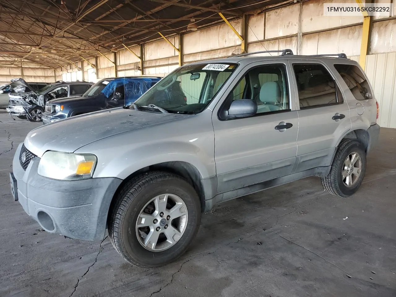 2005 Ford Escape Xlt VIN: 1FMYU03165KC82292 Lot: 80742084