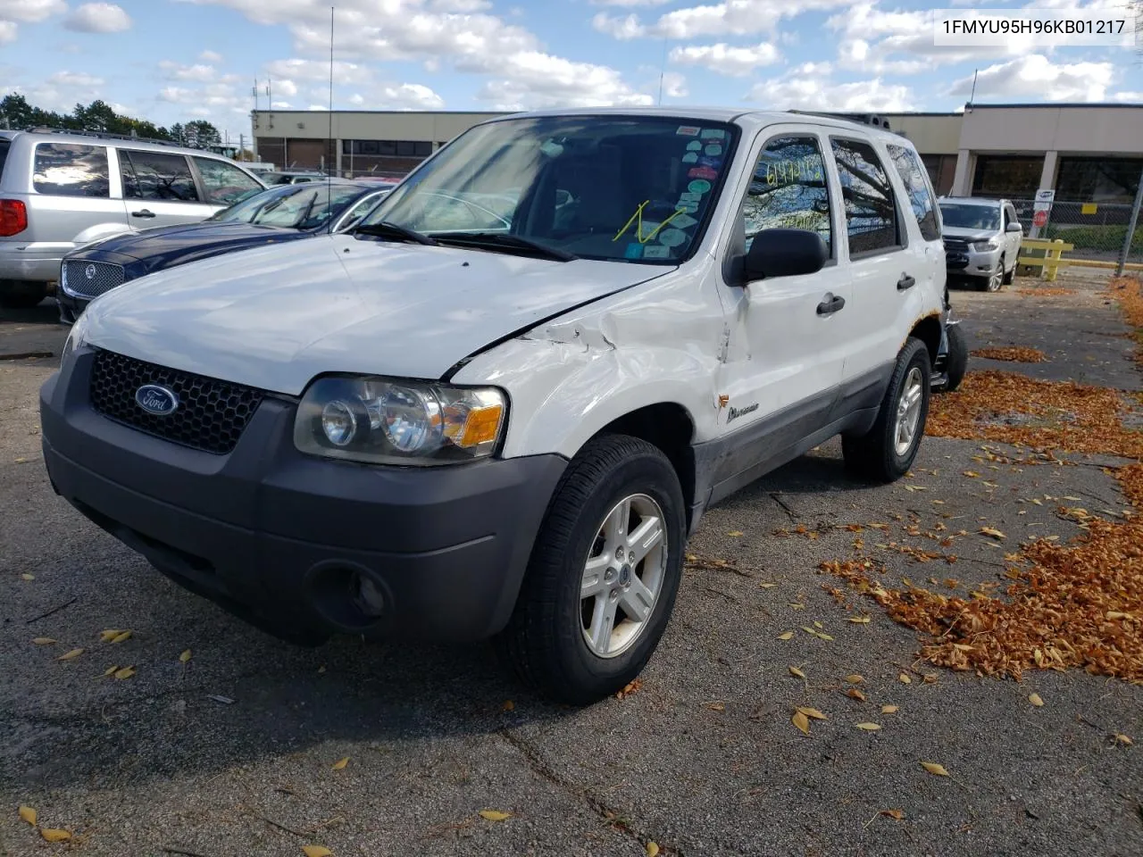 2006 Ford Escape Hev VIN: 1FMYU95H96KB01217 Lot: 49527753