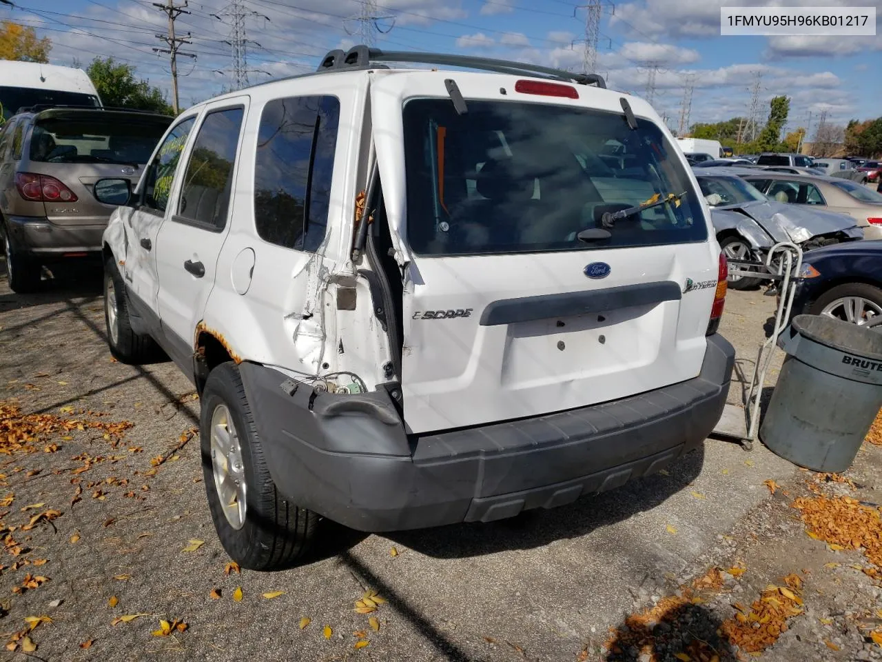 2006 Ford Escape Hev VIN: 1FMYU95H96KB01217 Lot: 49527753