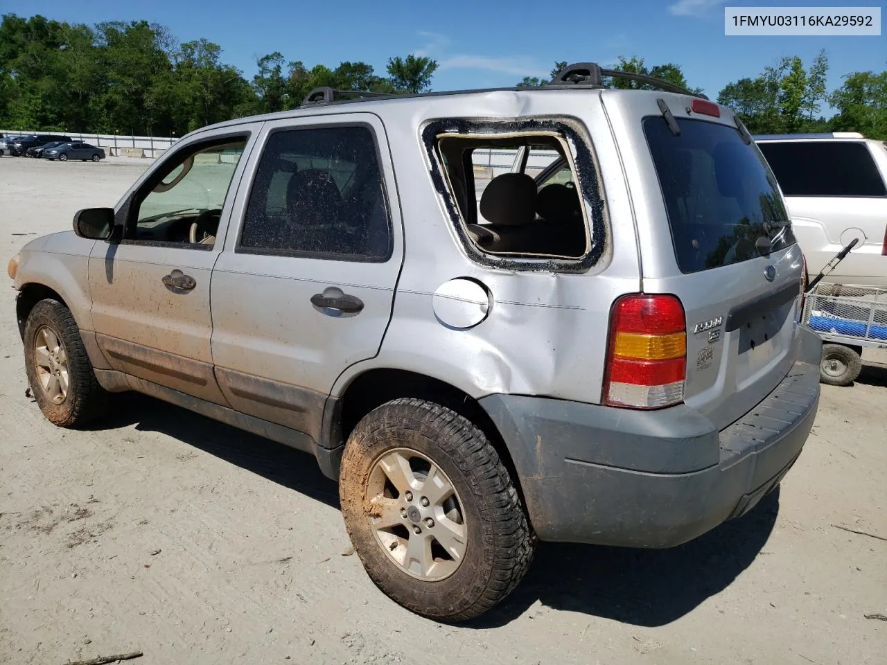 2006 Ford Escape Xlt VIN: 1FMYU03116KA29592 Lot: 56852184