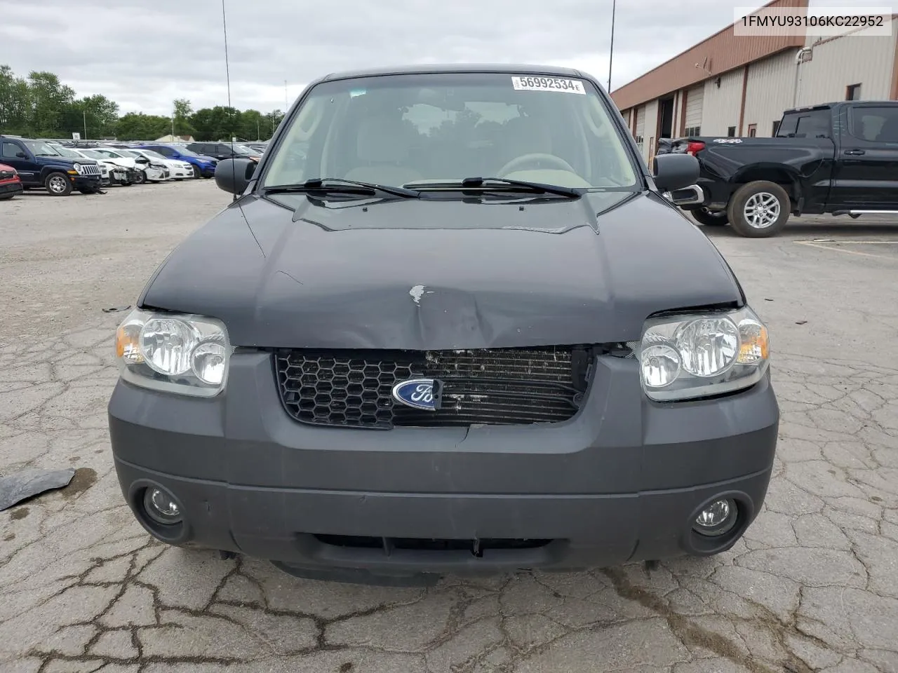 2006 Ford Escape Xlt VIN: 1FMYU93106KC22952 Lot: 56992534