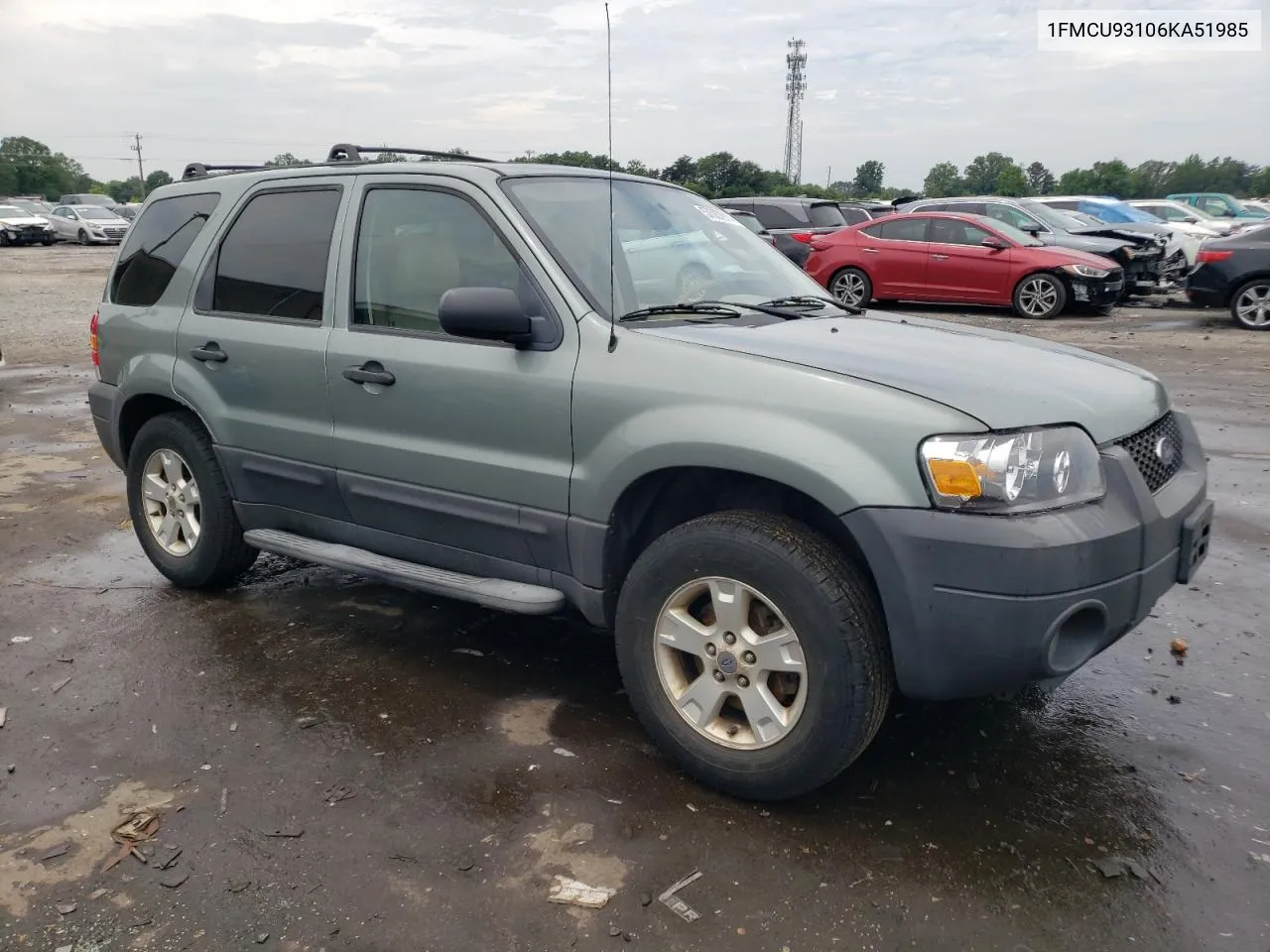 2006 Ford Escape Xlt VIN: 1FMCU93106KA51985 Lot: 57087914