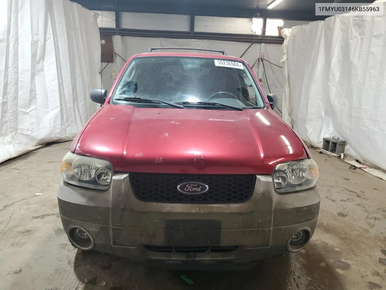 2006 Ford Escape Xlt VIN: 1FMYU03146KB55963 Lot: 59236984