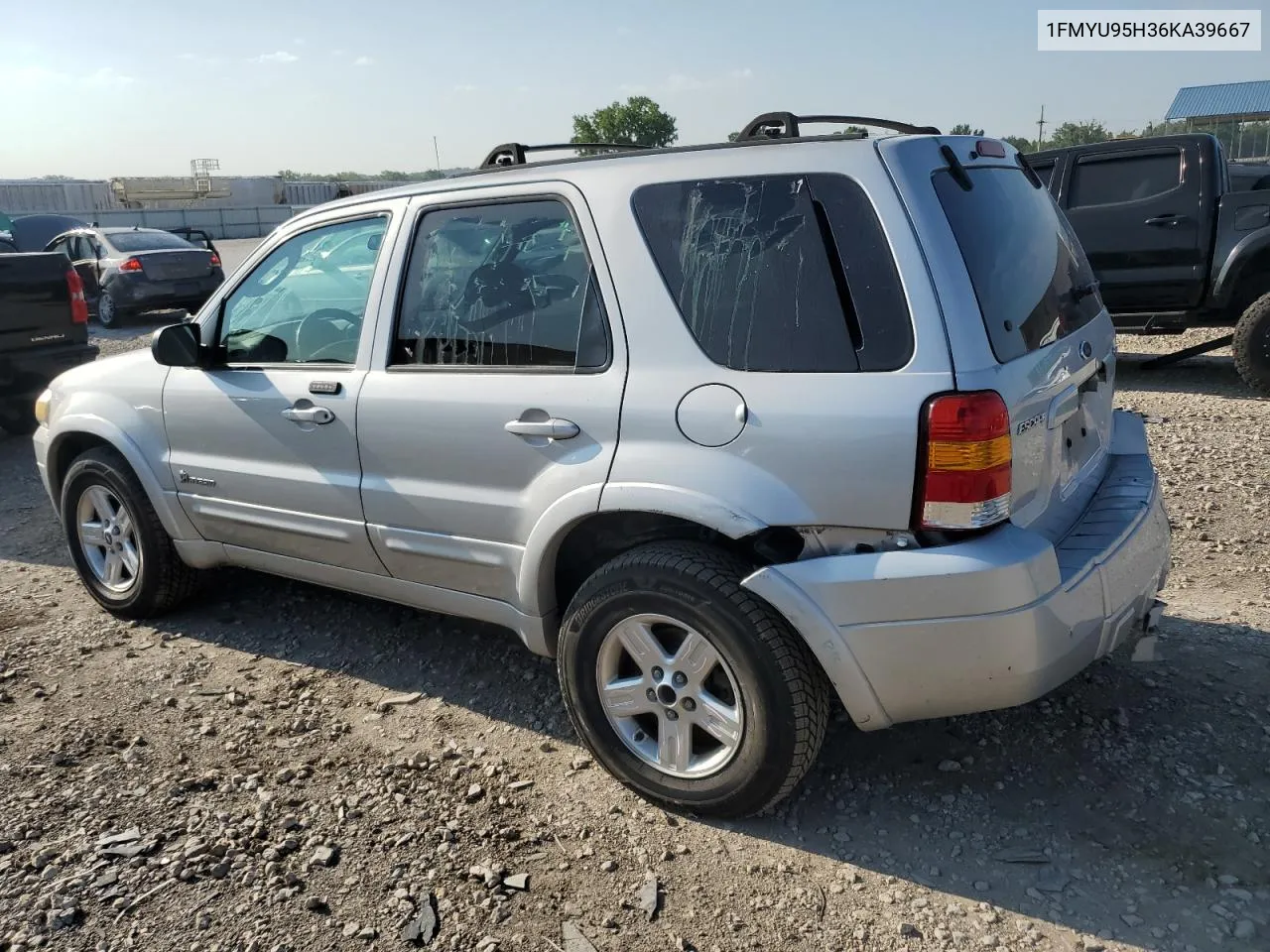 2006 Ford Escape Hev VIN: 1FMYU95H36KA39667 Lot: 63717154