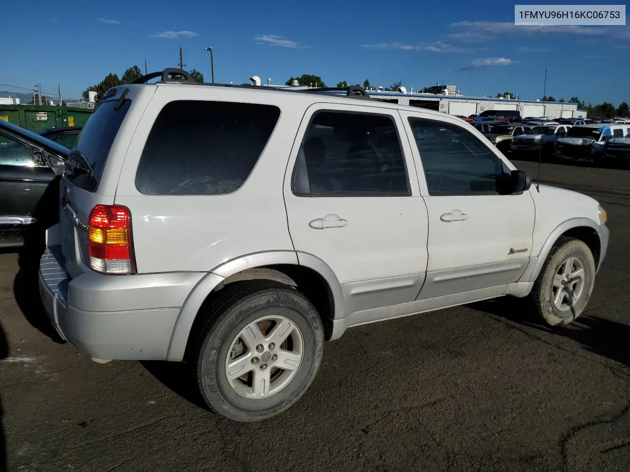 2006 Ford Escape Hev VIN: 1FMYU96H16KC06753 Lot: 66938664