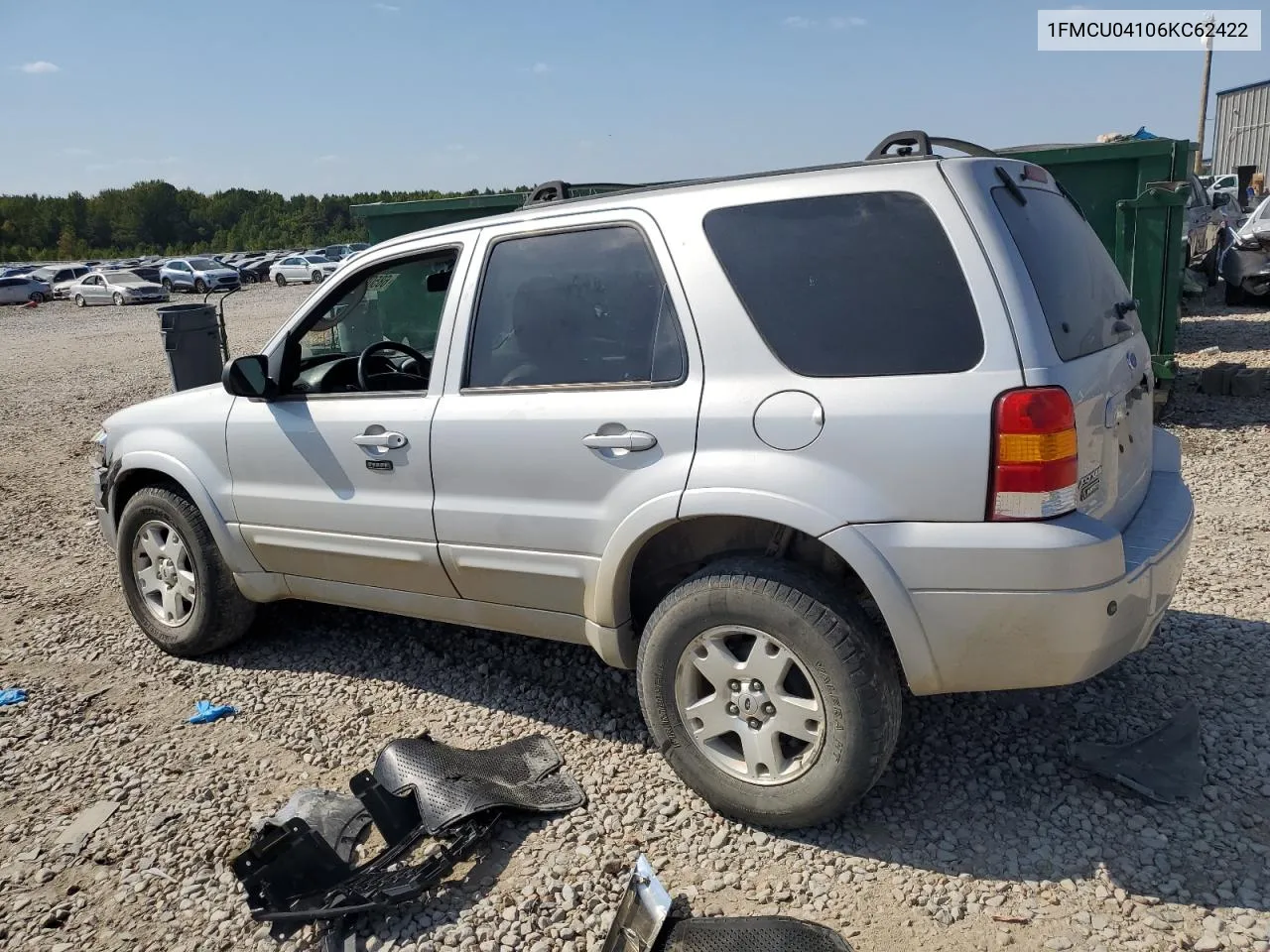 2006 Ford Escape Limited VIN: 1FMCU04106KC62422 Lot: 68500654