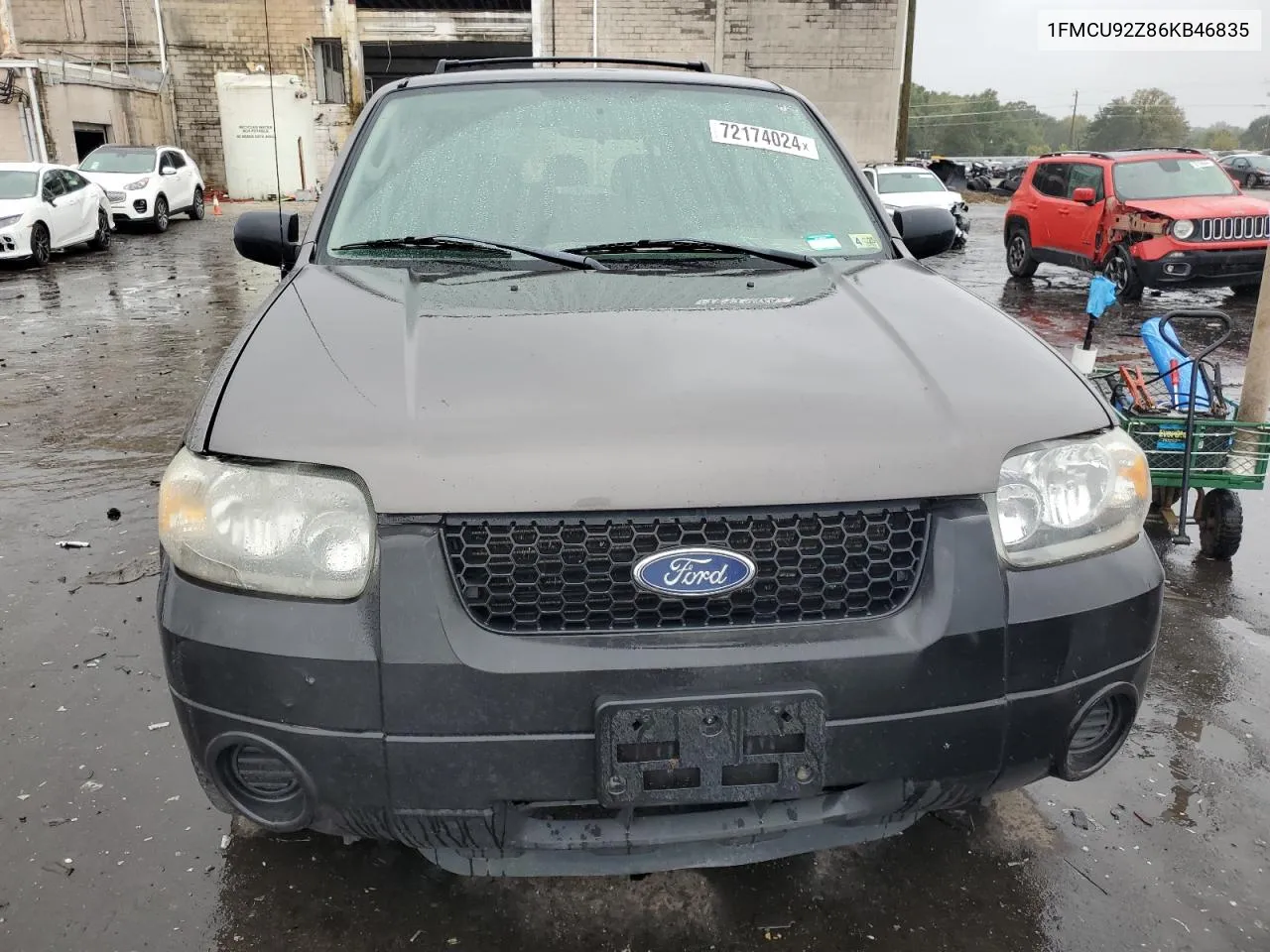 2006 Ford Escape Xls VIN: 1FMCU92Z86KB46835 Lot: 72174024