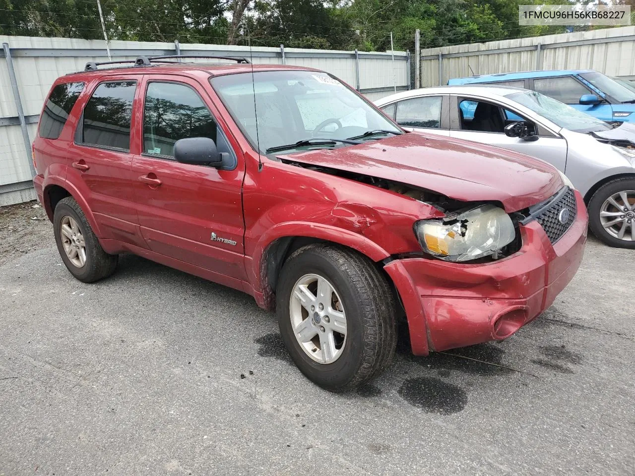 2006 Ford Escape Hev VIN: 1FMCU96H56KB68227 Lot: 73813724