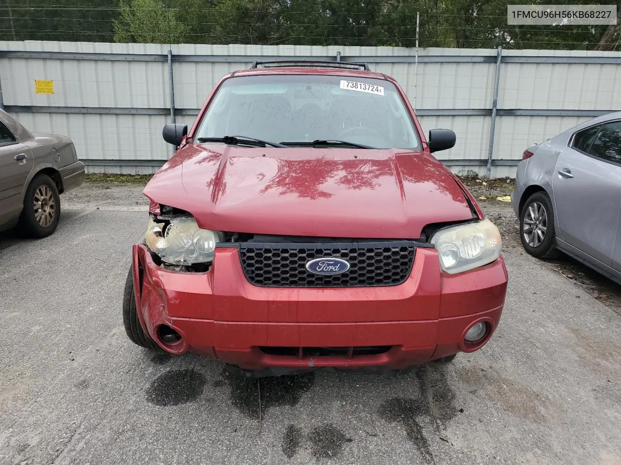 2006 Ford Escape Hev VIN: 1FMCU96H56KB68227 Lot: 73813724