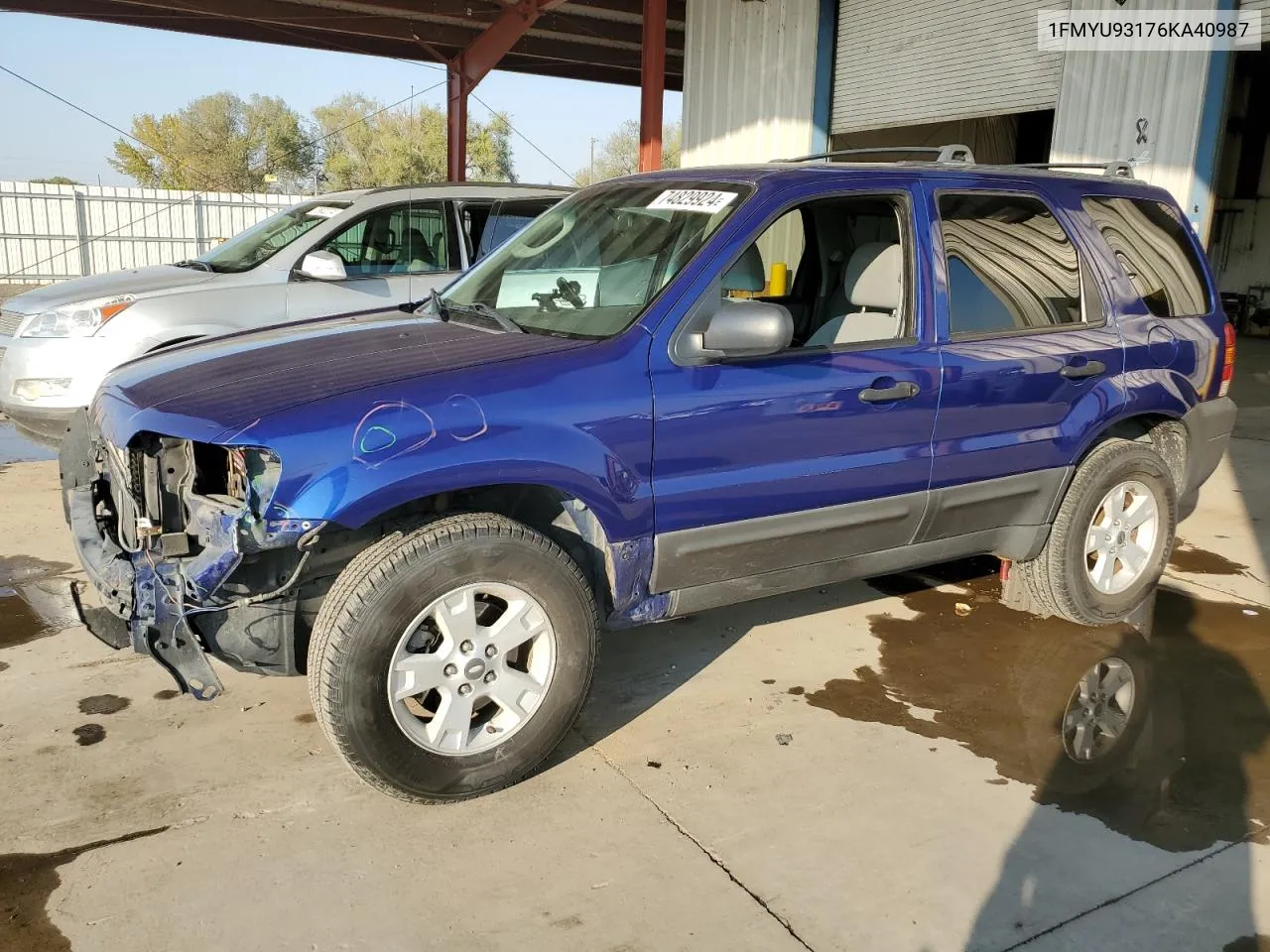 2006 Ford Escape Xlt VIN: 1FMYU93176KA40987 Lot: 74829924