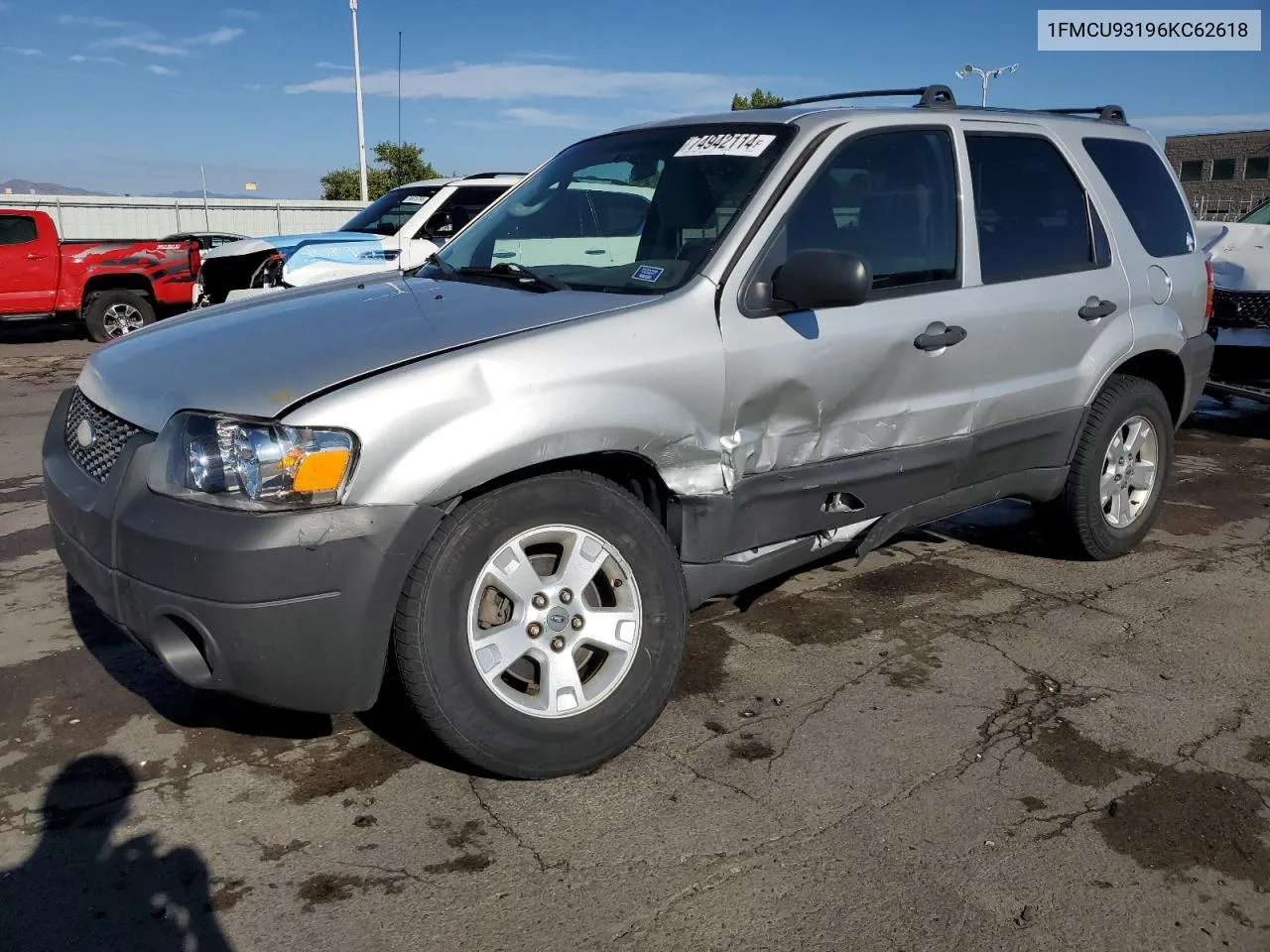 2006 Ford Escape Xlt VIN: 1FMCU93196KC62618 Lot: 74942114