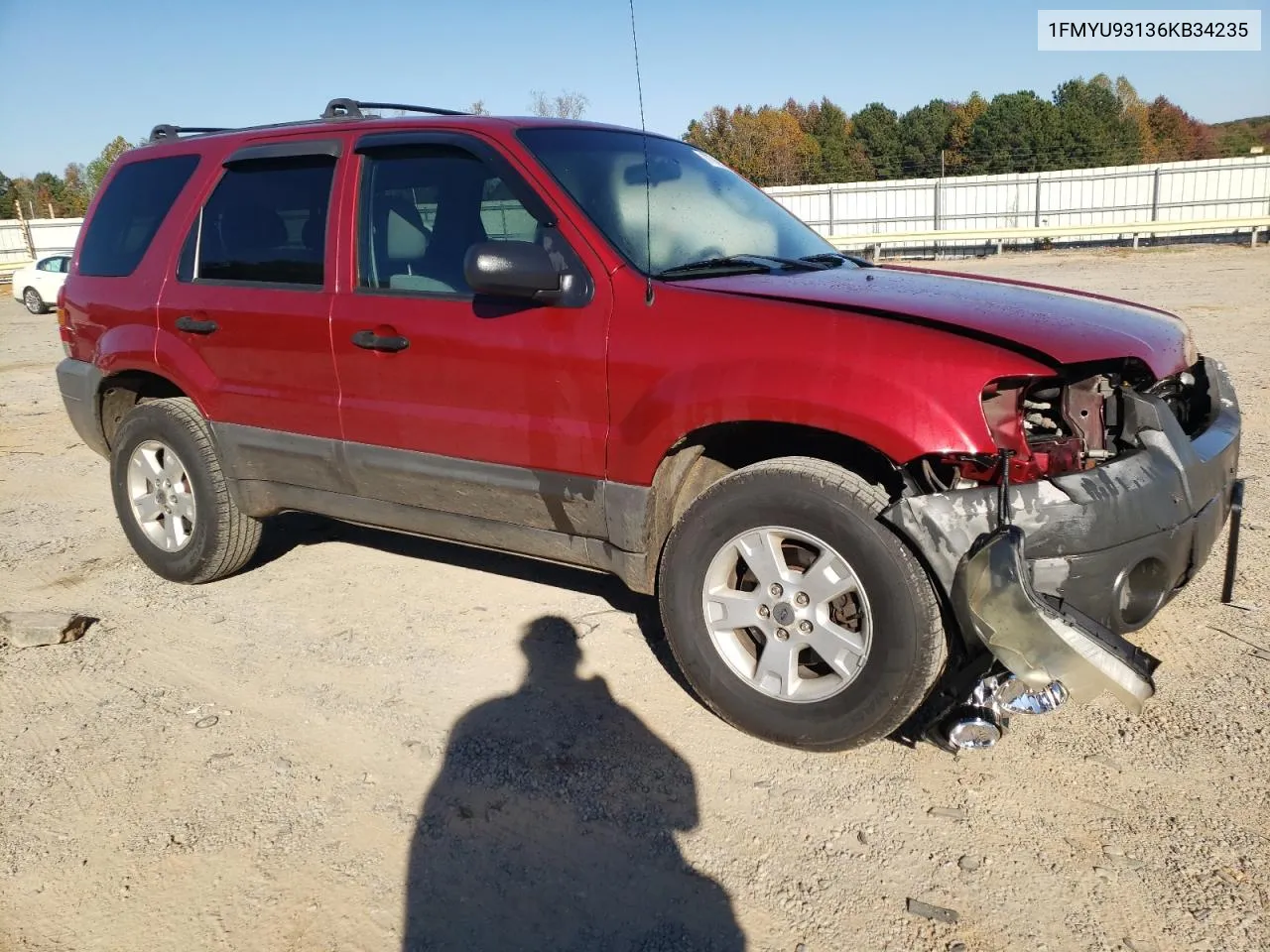 2006 Ford Escape Xlt VIN: 1FMYU93136KB34235 Lot: 77369384