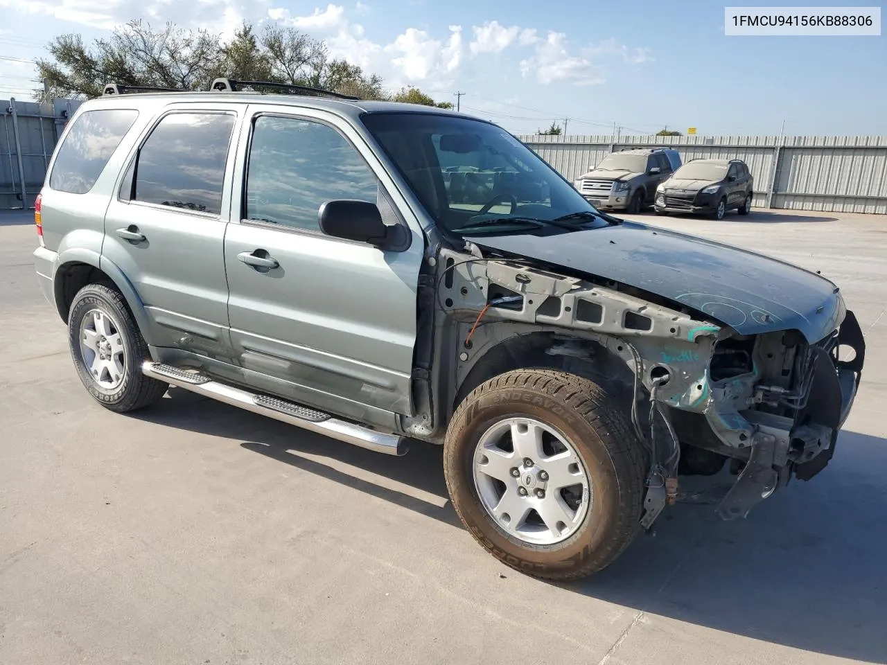 2006 Ford Escape Limited VIN: 1FMCU94156KB88306 Lot: 77696804